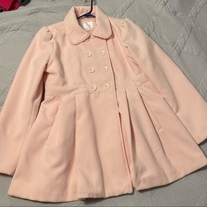 Soft pink pea coat